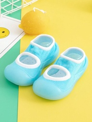 嬰幼兒運動鞋,嬰兒男女夏季透氣休閒鞋,防滑軟底室內地板鞋