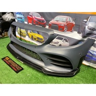 Mercedes Benz W205 amg c300 C43 front bumper fit untuk semua w205 bodykit replacement add on perform