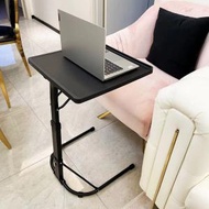 Syllere - 折疊便攜桌立式電腦茶几 無需安裝可移動 可落地調節升降 懶人床上辦公桌 便攜摺疊桌 便攜折疊桌 顔色 黑色