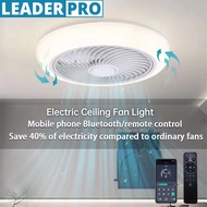 72W Electric Ceiling Fan Light Kitchen Toilet Ceiling Fan Lamp Bedroom Intelligent 6-speed Timed LED