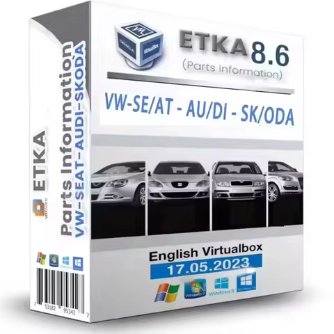 Et/ka 8.6 Multi-Languages for A/udi V/W SE/AT SKO/DA Auto Car Repair Software Group Vehicles Electro