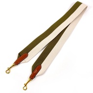 【日本直送 二手美品】CELINE 肩背帶 相機背帶 帆布 卡其色/米色 金色金屬配件