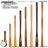 Extra Long Wooden Shoe Horn - Easily Slip On Shoes While Hanging