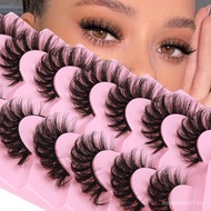 JIMIREMinkLashes Slim False Eyelashes 6D Thick False Eyelashes 16mm Thick Soft D Roll False Eyelashe