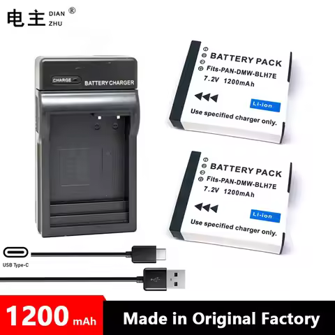 DMW-BLH7E DMW BLH7 BLH7E BLH7PP Battery Charger for Panasonic Lumix DMC GM5 GM1 GM1K GF7 GF8 GF9 GF1