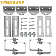 4PCS 8" Boat Trailer Bunk Bracket Galvanized Swivel Top Bunk Bracket Kit For 1.5"x3", 2"x3", 3"x3" B
