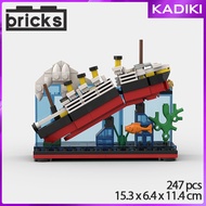 Brick Titanic Ship Sinking Ship Sinking Crash Diecast Cruise Crash