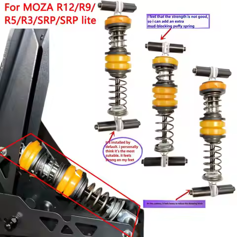 Simulated Racing Game Modification Pedal Clutch Throttle Brake Hydraulic Spring Damper Mod Kit For F