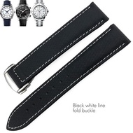 ✎ 21mm 22mm Nylon Leather Canvas 19mm 20mm Watchband Fit for Omega Seamaster 300 AT150 Speedmaster Planet Ocean Seiko Watch Strap