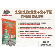 Baja Nugget 1KG (13:10:22:2+TE) Tinggi Kalium