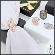 Ring brooch tudung diamond Muslimah Cincin Tudung Scarf Buckle Tudung Ring Tudung Bawal Ring Tudung 