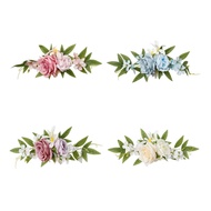 [uguuiya] Wedding Arch Flower Artificial Floral Swag Romantic Lightweight Aisle Bench Flower Decorat