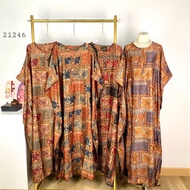 522259 - 21246 LONG MAXI KAFTAN SHORT SLEEVE LOSS REBANA PREMIUM SHORT-SLEEVED KALONG GAMISWanita FU