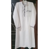 NEW Baju jubah/baju gamis variasi/polos pria dewasa merk al fauzi warna abu putih hitam navy
