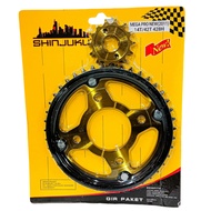 [14T/42T] GEAR PRESS GEAR SET FRONT REAR MEGA PRO NEW OLD/ - CB150 VERZA - SONIC 150R - CB CB150R/ -