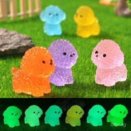Hot New Glow-in-the-Dark Bichon Frise Figurine Desktop Creative Glow-in-the-Dark Small Toy Puppy Res