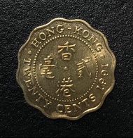 10香港貳毫 1991年 女王頭二毫 香港舊版錢幣 黃銅 硬幣 $3