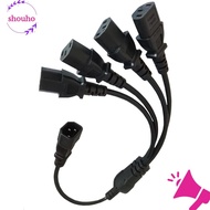 HOULAI Power Splitter, 1 to 2 1 to 4 Universal IEC320 Cable, Professional C14 to C13 Copper Core Y S