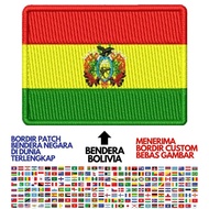 Bet FLAG EMBROIDERED PATCH / BOLIVIA STATE AMERICAN FLAG