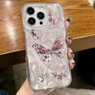 CASE BUTTERFLY GLITTER FOR VIVO V21 4G / V21E 4G V25 5G / V25E V27 5G / V27 PRO V27E 5G V29 5G V29E 