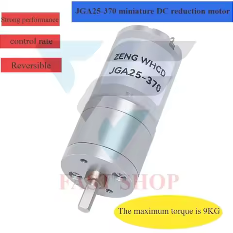 GA25-370 permanent magnet micro-brush DC reduction motor can accelerate and reverse 6 v, 12 v, 24 v,