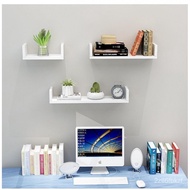 Wall-Mounted Book Shelf Type Wall Shelf Punch-Free Wall Surface Decorative Wall Hangings Bedroom Hanging Partition Shelf