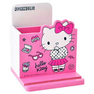Hello Kitty 凱蒂貓 桌上直式 鉛筆收納盒 筆筒 手機架 文具收納 正版授權 1個