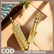 FCMY 1/2Set 6.5mm To 3.5mm And 3.5mm To 6.5mm Audio Adapter Set 1/4-inch To 1/8-inch And 1/8-inch To