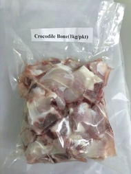 Frozen Crocodile Meat Bone(1kg). Buy 8pkt get 2pkt free= Total 10pkt at $120