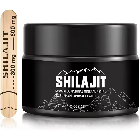 Original Siberian Pure Shilajit with Fulvic Acid & Trace Minerals & 85+ Humic Acid Supplement Gel fo