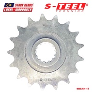 S-TEEL Front Spocket 525 - 17T / Motorcycle for KAWASAKI ZX-10R NINJA / ZX-10RR NINJA, ABS (4064K-17