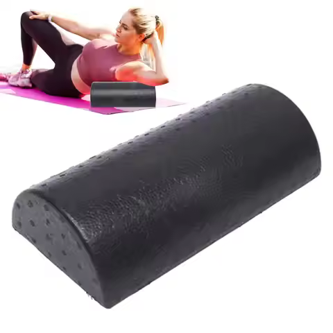 Fitness Yoga Column Roller/Half Foam Roller Blocks Pilates Yoga Roller/Yoga Massage Exercise Foam Ro