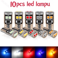 10 buah led!!! T10 LED W5W Lampu Interior Mobil Canbus 194 501 6SMD 3030 Lampu Instrumen LED Bohlam 