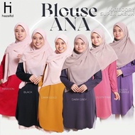 [SALES] Hazel TD Blouse Ana Plain Super Labuh | Baju Muslimah