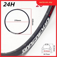【WELV】20 inch mountain bike wheel rim 24/28/32/36 hole double disc wheel rim