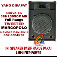 PAKET COMBO Speaker 15inch Curve 15 38H156SCF MK Full Range plus boks