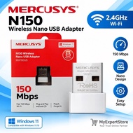 MERCUSYS MW150US N150 150Mbps Wireless Nano USB WiFi Adapter 2.4GHz Mini WiFi Receiver for PC Laptop