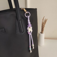 GANTUNGAN Paracord Bag Charm Custom Initial Letter Alphabet Bag Hanger Rope Initial Name