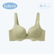 KOBENI Push Up Bra Plus Size Bra เสื้อใน ชิ้นเดียวไม่มีร่องรอย อนุภาคการนวด ตัวรองรับทรง W ที่มั่นคง