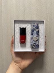 全新 DIOR Rouge Dior 999 + 999指甲油 限量版禮盒套裝