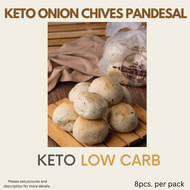 Keto Onion Chives Pandesal - Keto and Low carb - 8pcs/pack - Made from Pure Almond Flour - Low carb 