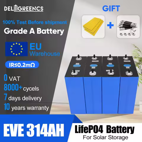 MB31 EVE314Ah LiFePO4 Battery Grade A Rechargeable Lithium Iron Phosphate Cell 8000 Cycles DIY 12V 2