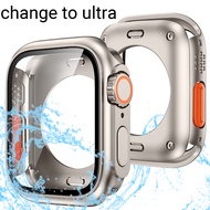 2 in1 Upgrade To Ultra For Apple Smart Watch 8 7 45mm Full Coverage Frame Screen Protector For iWatc