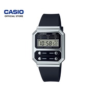 Casio Vintage A100WEF-1A Black Resin Band Men Watch / Women Watch