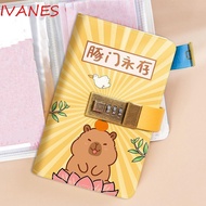 IVANES 100 Envelopes Challenge, Capybara Panda Large Capacity Money Saving Challenge, Cartoon Waterp