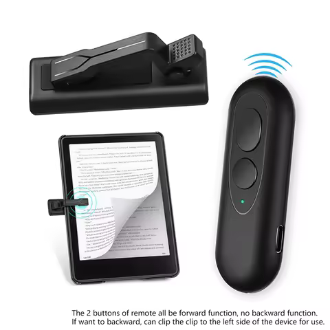 Page Turner Remote Phone Camera Video Record RF Remote Control for Kindle Kobo Android Tablet Readin