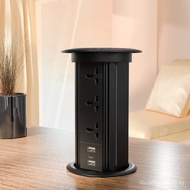 British Standard Smart Adjustable Desktop Socket British Plug Wireless Charging USB2A+C Fast Chargin