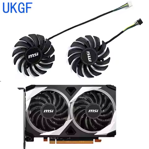 Brand new 70MM 4PIN PLD08010S12HH RX 6500 XT GPU fan for MSI Radeon RX 6500 XT MECH 2X 4G graphics c