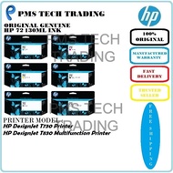 HP 72 ORIGINAL INKJET 130ML C9371A C9372A C9373A 3WX06A 3WX07A 3WX08A T730 T830