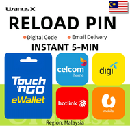 TNG/DiGi /Celcom/Maxis Hotlink/U Mobile Reload pin code⚡MY Touch n Go Pin And Top-up card for mobile